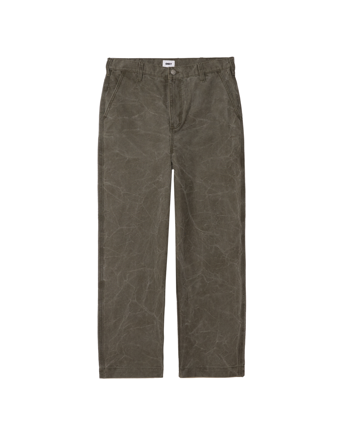COMMONS WRINKLE PANT - BLACK OLIVE WRINKLE WASH