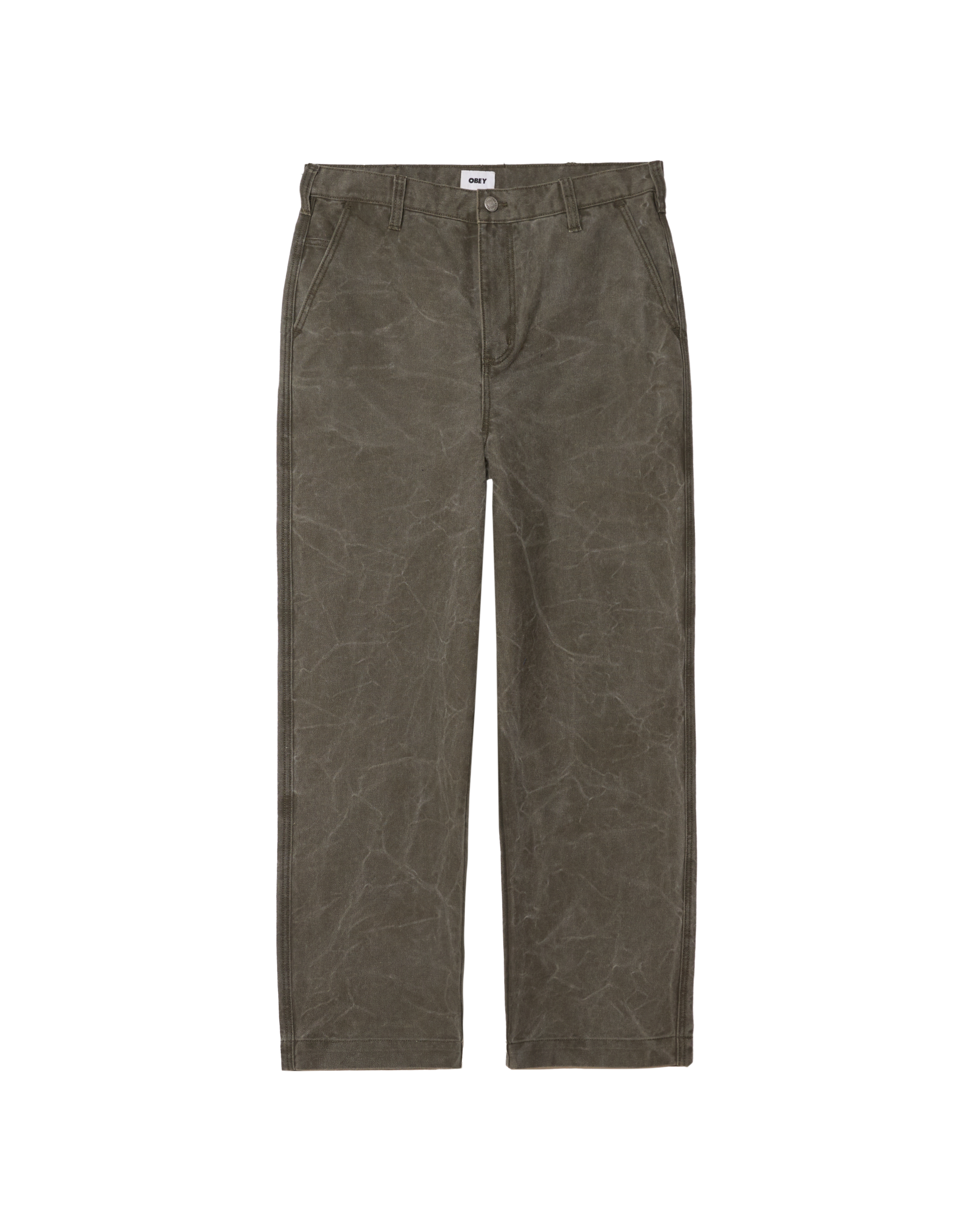 COMMONS WRINKLE PANT - BLACK OLIVE WRINKLE WASH