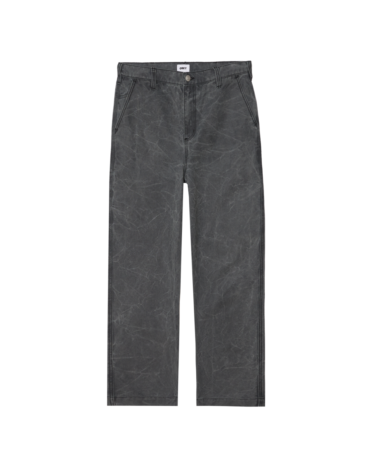COMMONS WRINKLE PANT - BLACK WRINKLE WASH