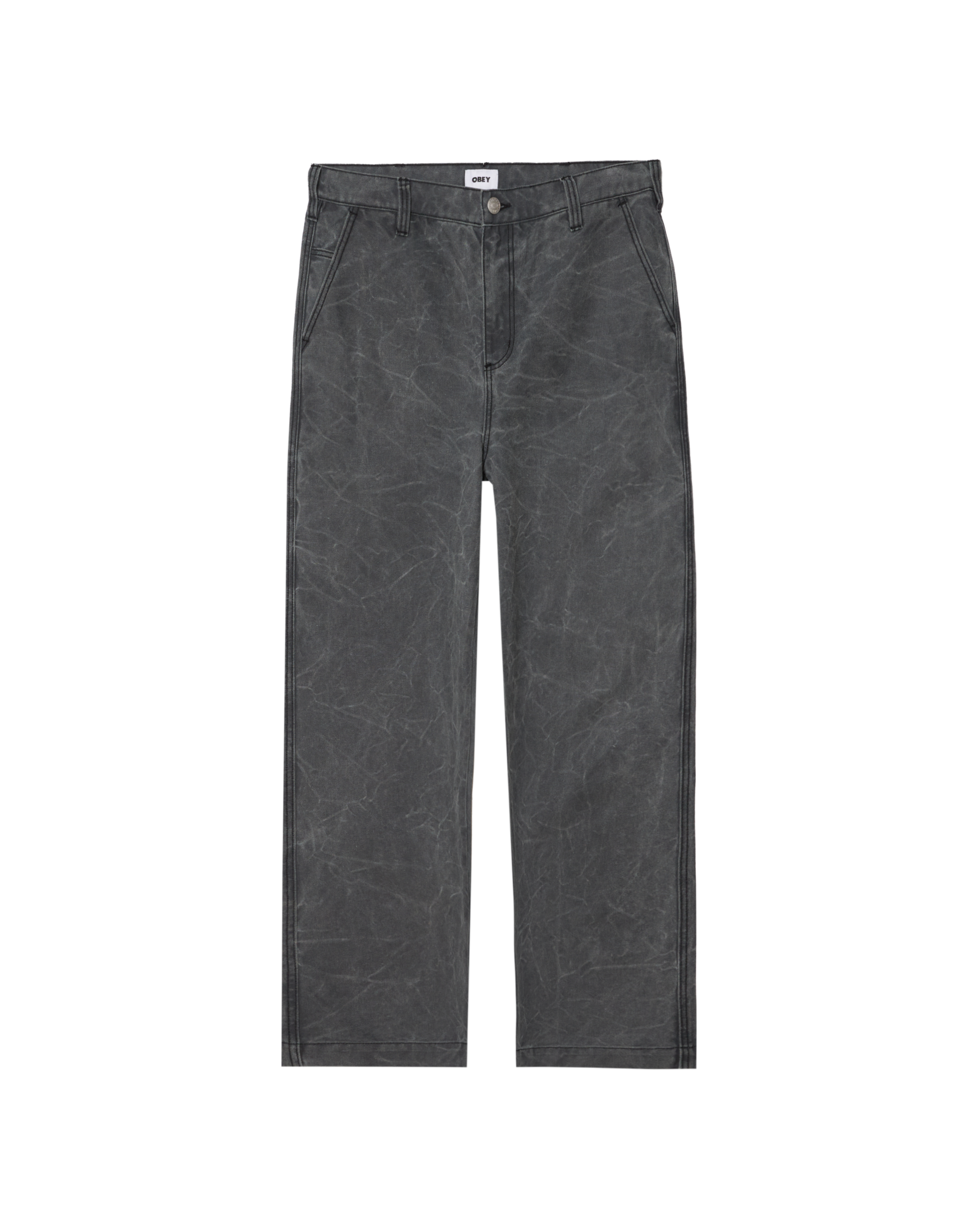 COMMONS WRINKLE PANT - BLACK WRINKLE WASH