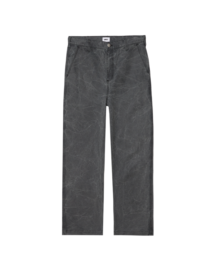 COMMONS WRINKLE PANT - BLACK WRINKLE WASH