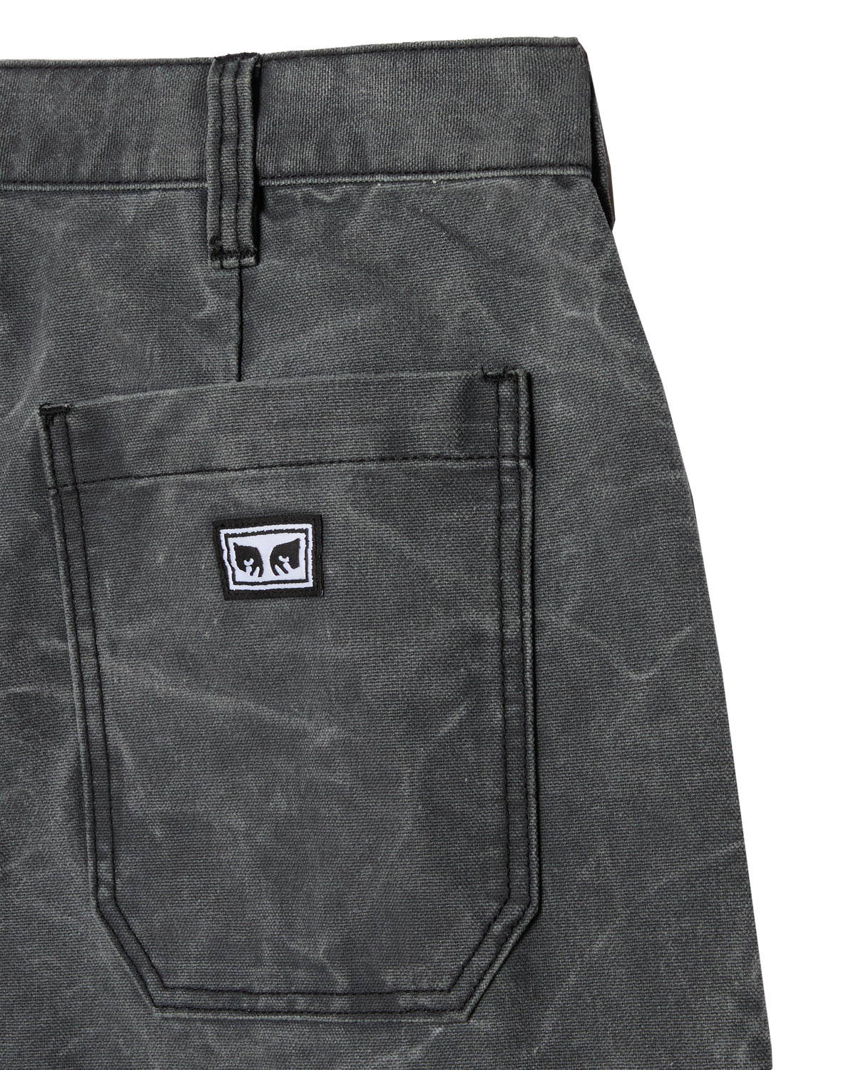 COMMONS WRINKLE PANT - BLACK WRINKLE WASH