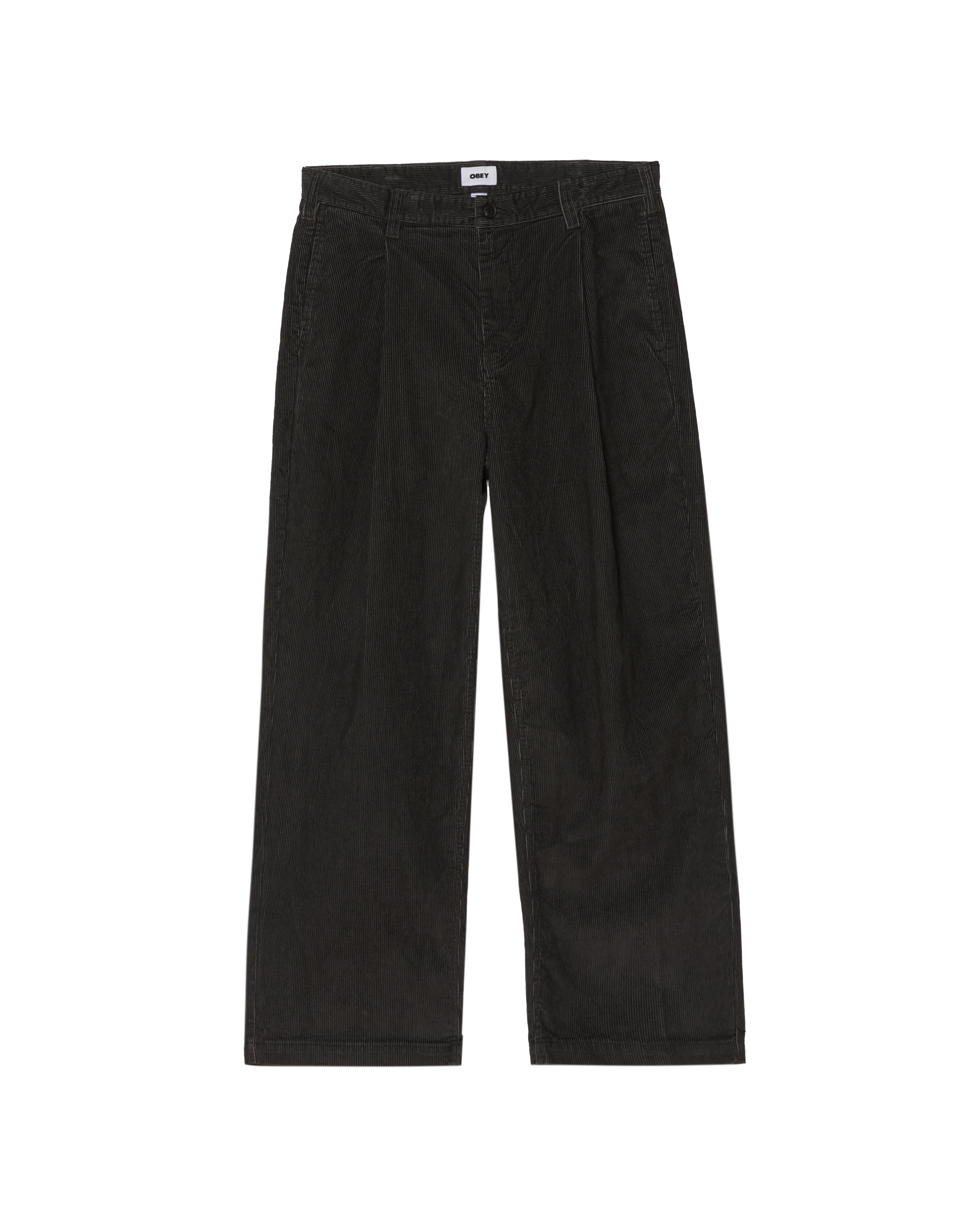 DEAN FADED WASH CORD PANT - BLACK FADED WASH