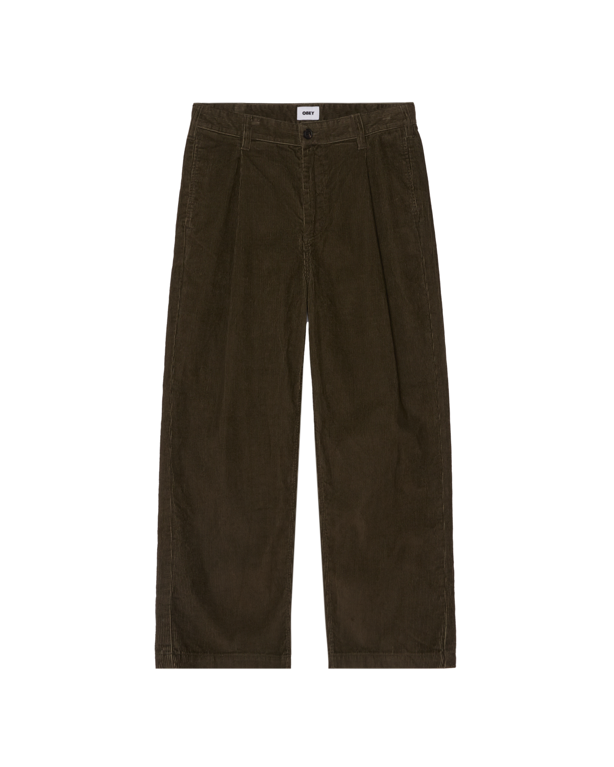 DEAN FADED WASH CORD PANT - BLACK OLIVE FADED WASH