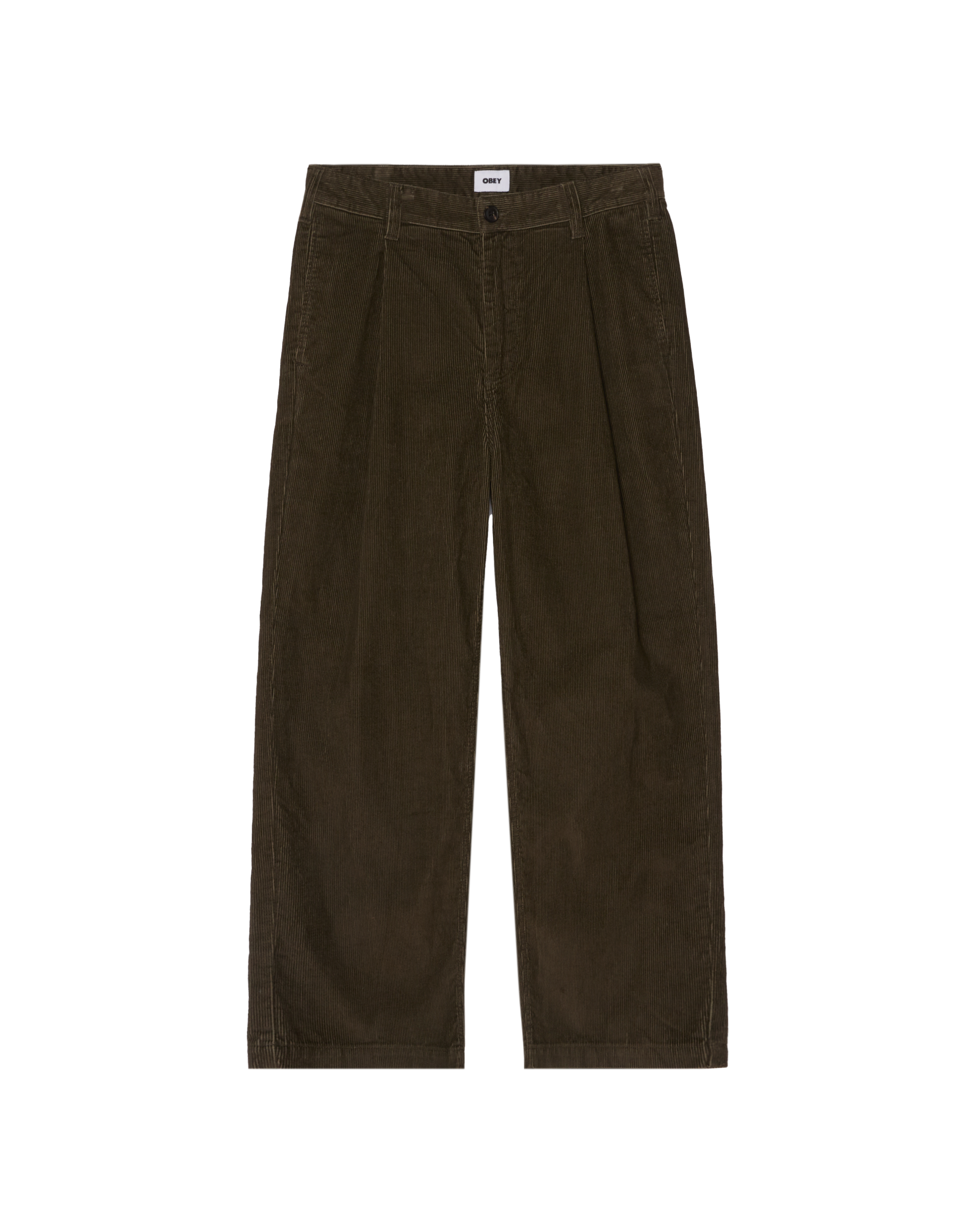 DEAN FADED WASH CORD PANT - BLACK OLIVE FADED WASH