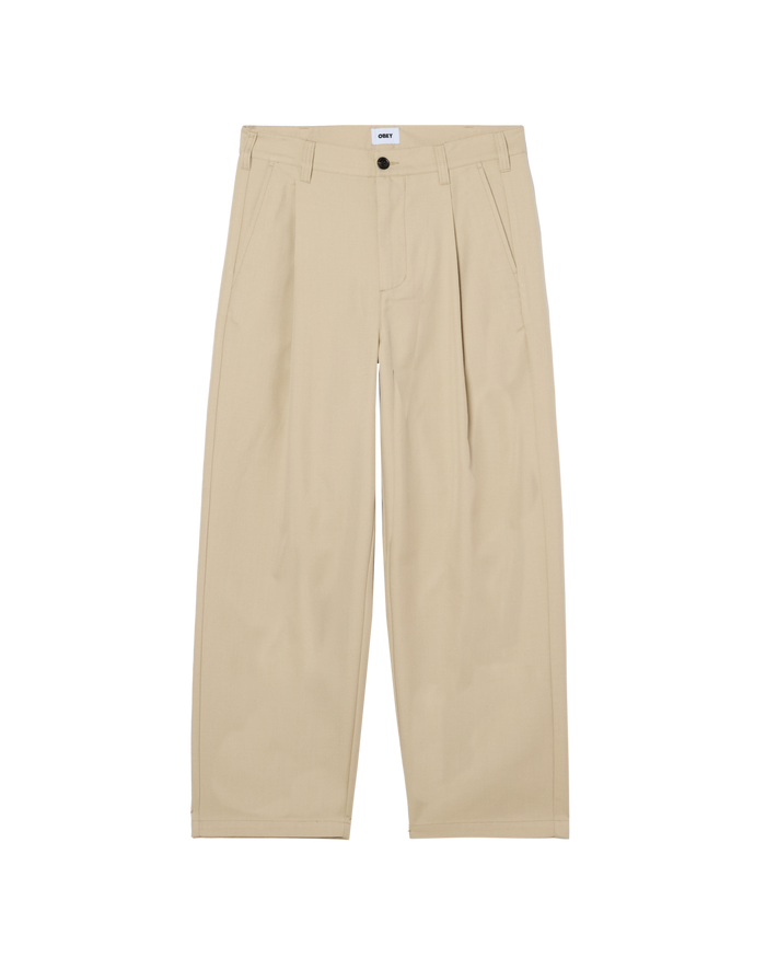 DEAN PLEATED PANT - CEMENT