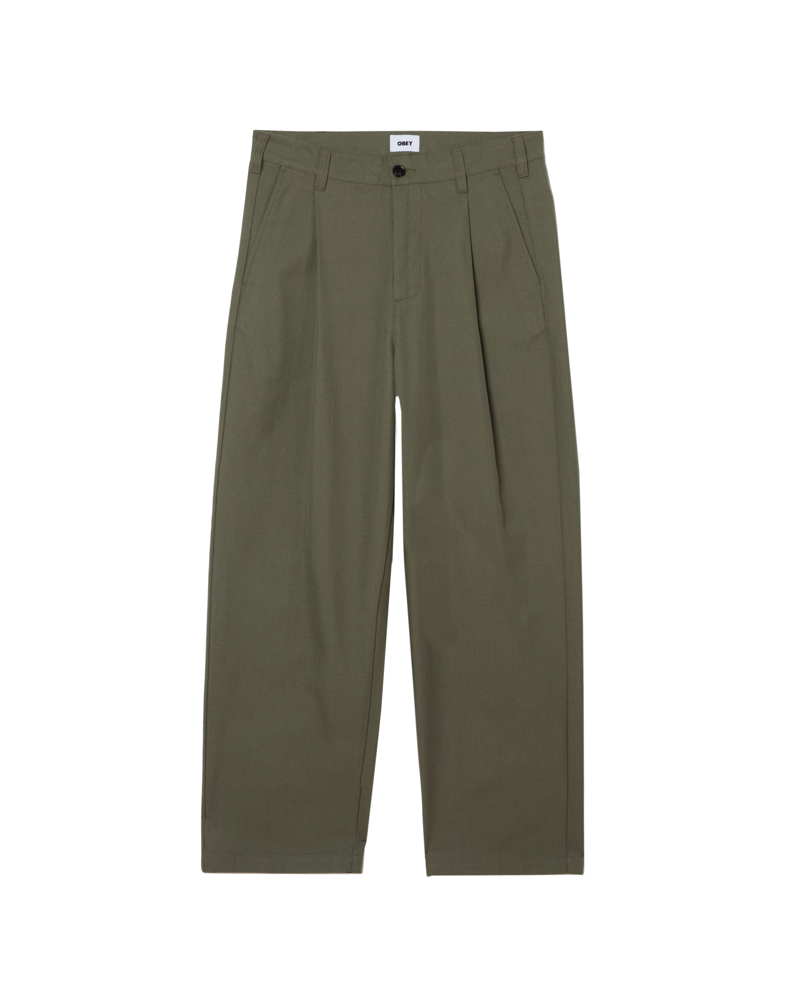 DEAN PLEATED PANT - TEA LEAF