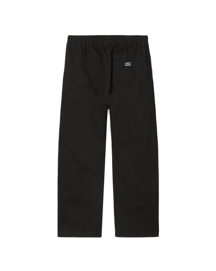 THEO EASY PANT - BLACK FADED WASH