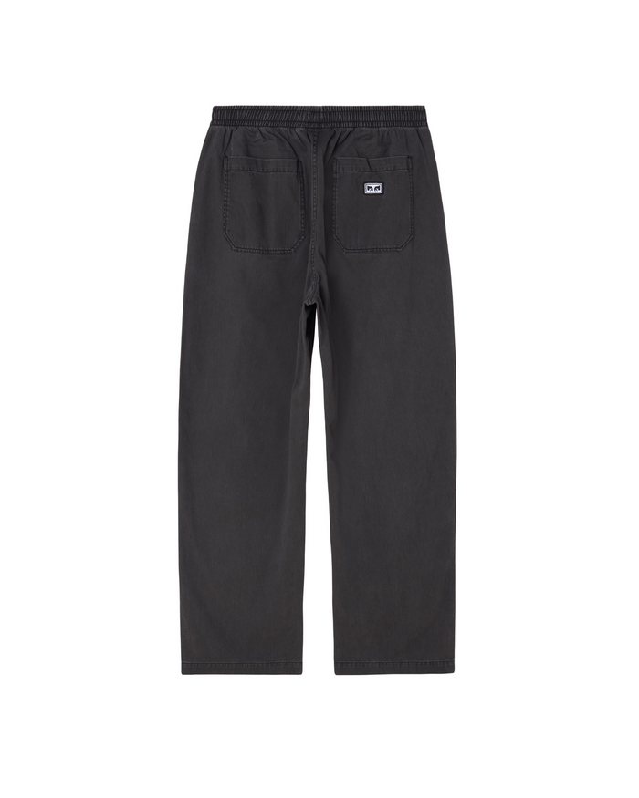 THEO EASY PANT - BLACK FADED WASH