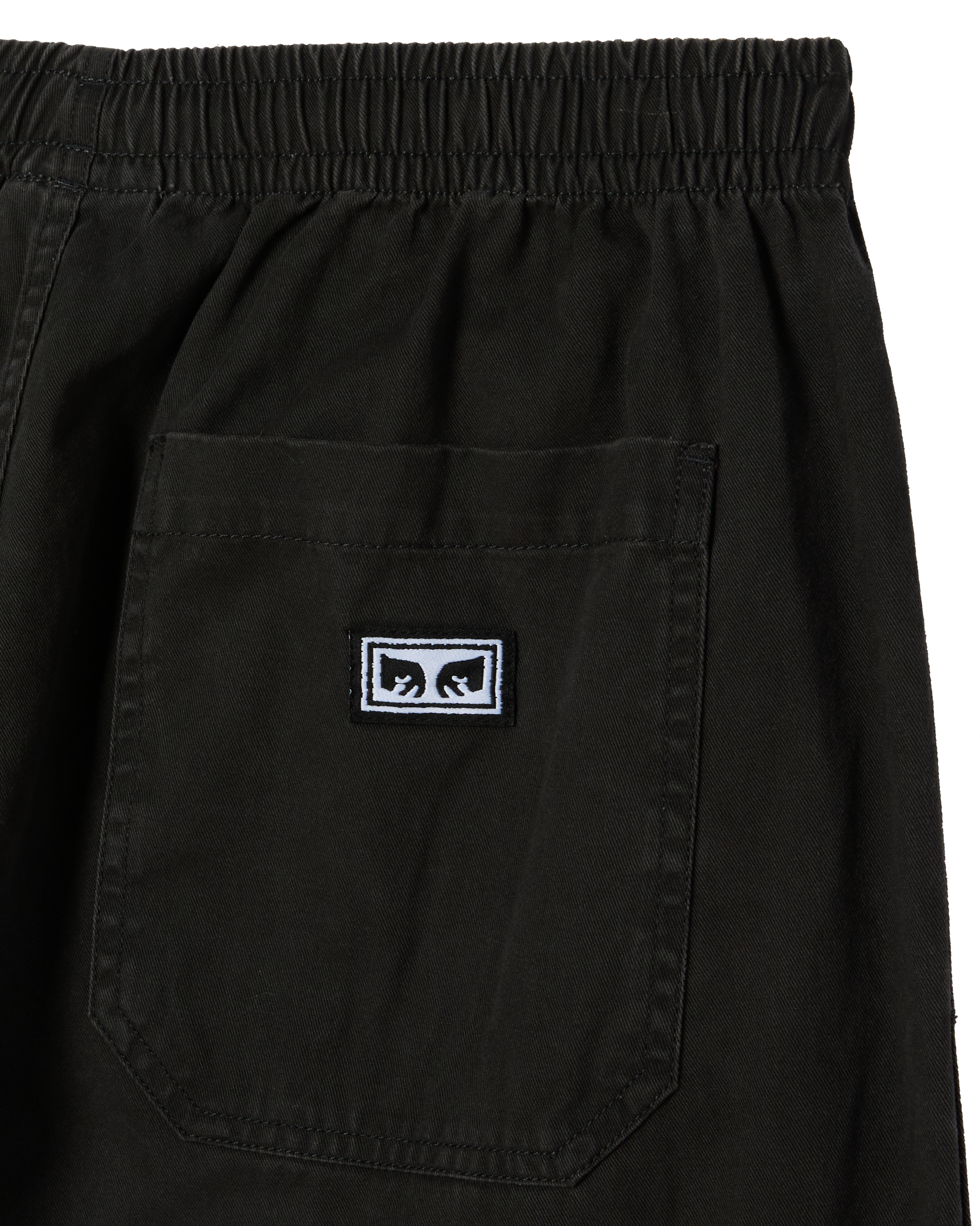 THEO EASY PANT - BLACK FADED WASH