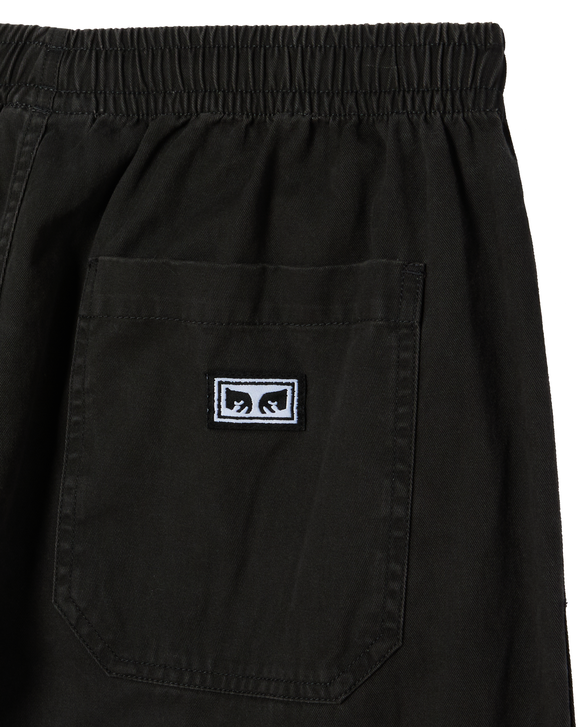 THEO EASY PANT - BLACK FADED WASH