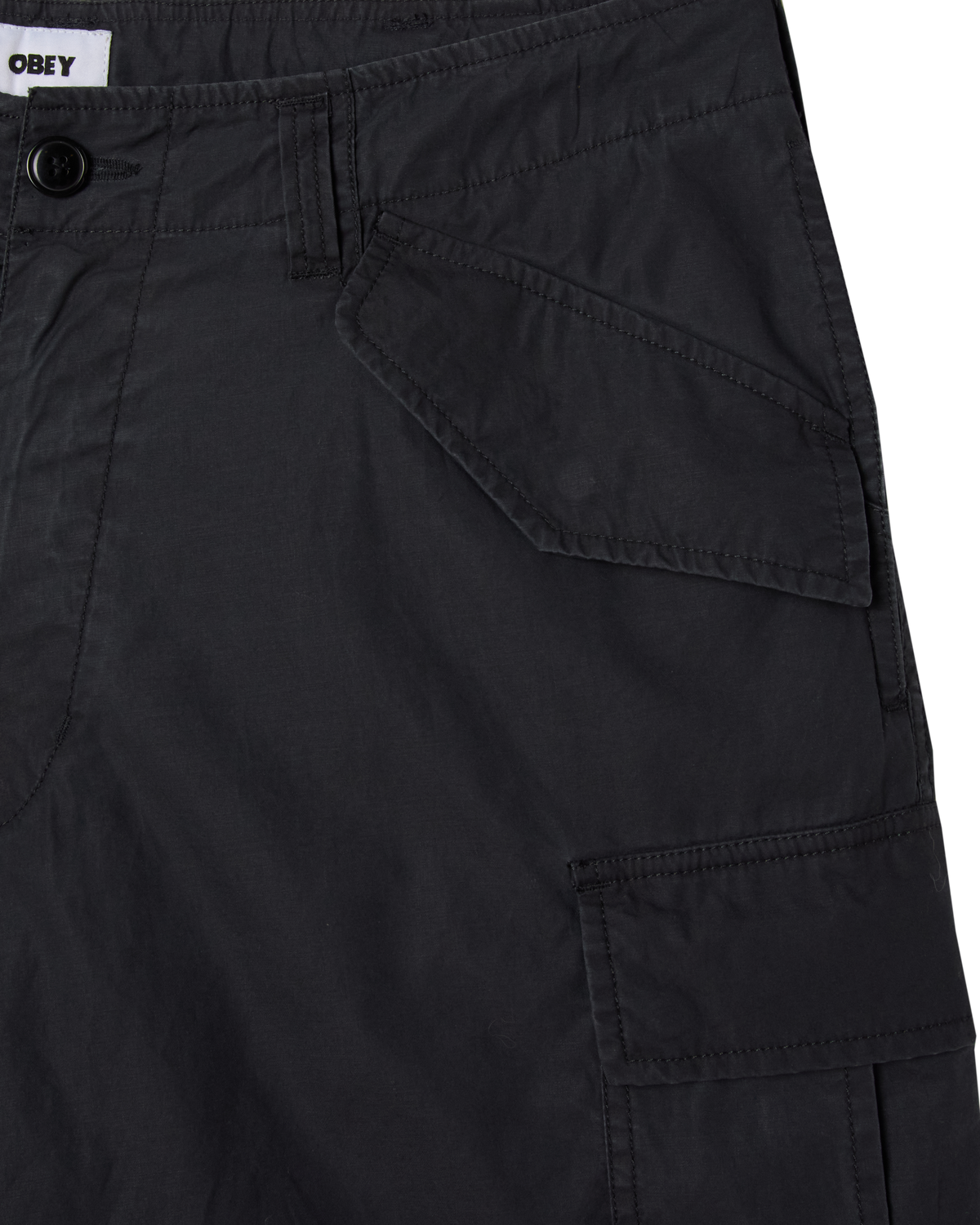BAGGY CARGO PANT - BLACK FADED WASH