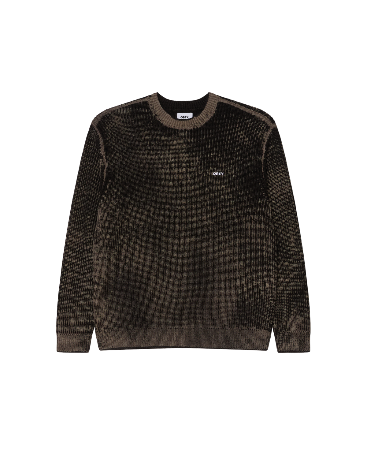 OBEY SPRAY EFFECT SWEATER - BLACK MULTI