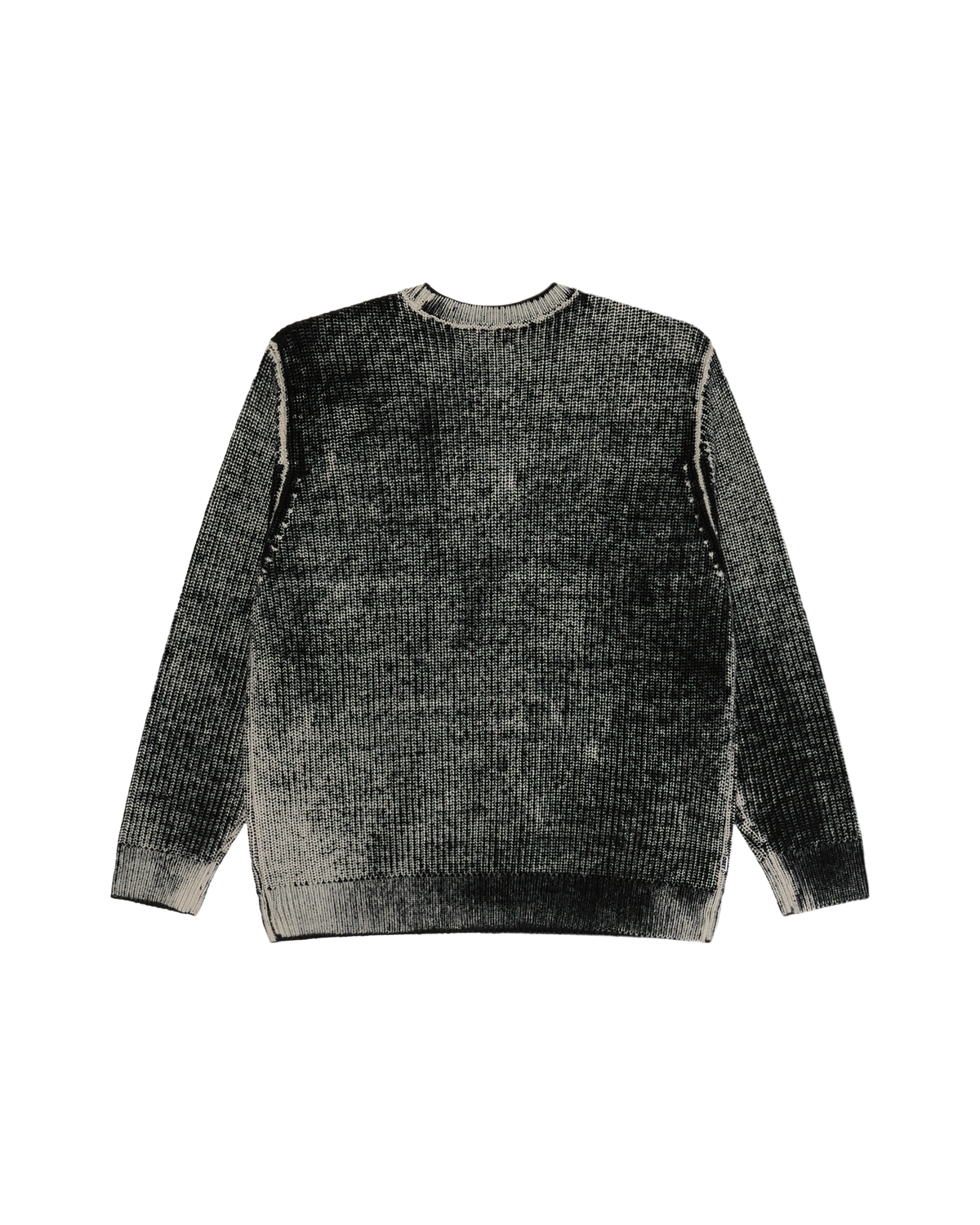 SPRAY EFFECT SWEATER - DARK BLACK MULTI