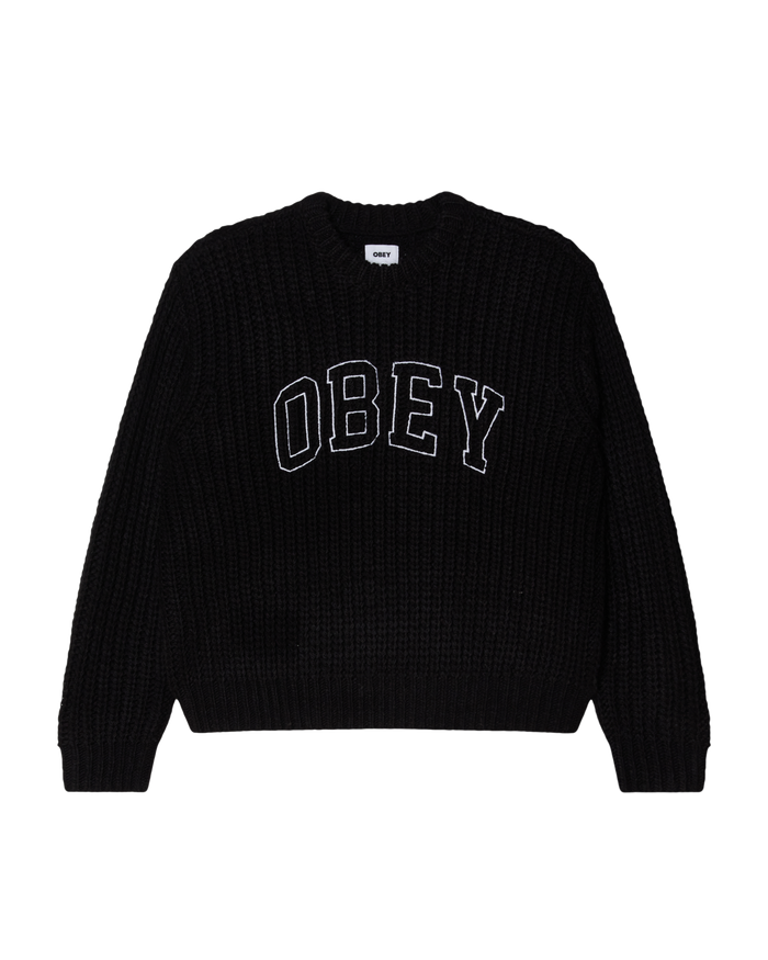 COLLEGIATE SWEATER - BLACK MULTI