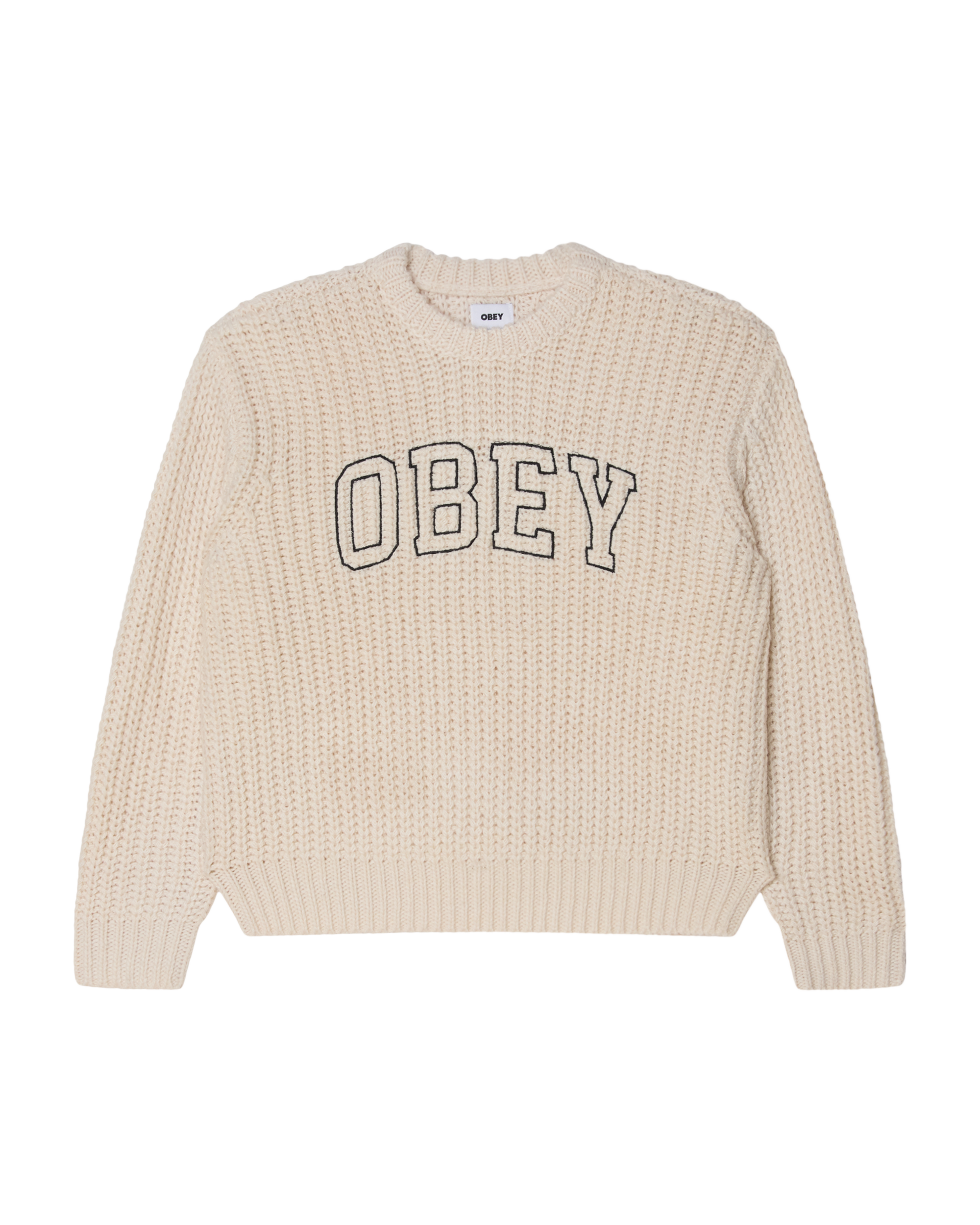 COLLEGIATE SWEATER - WHISPER WHITE MULTI