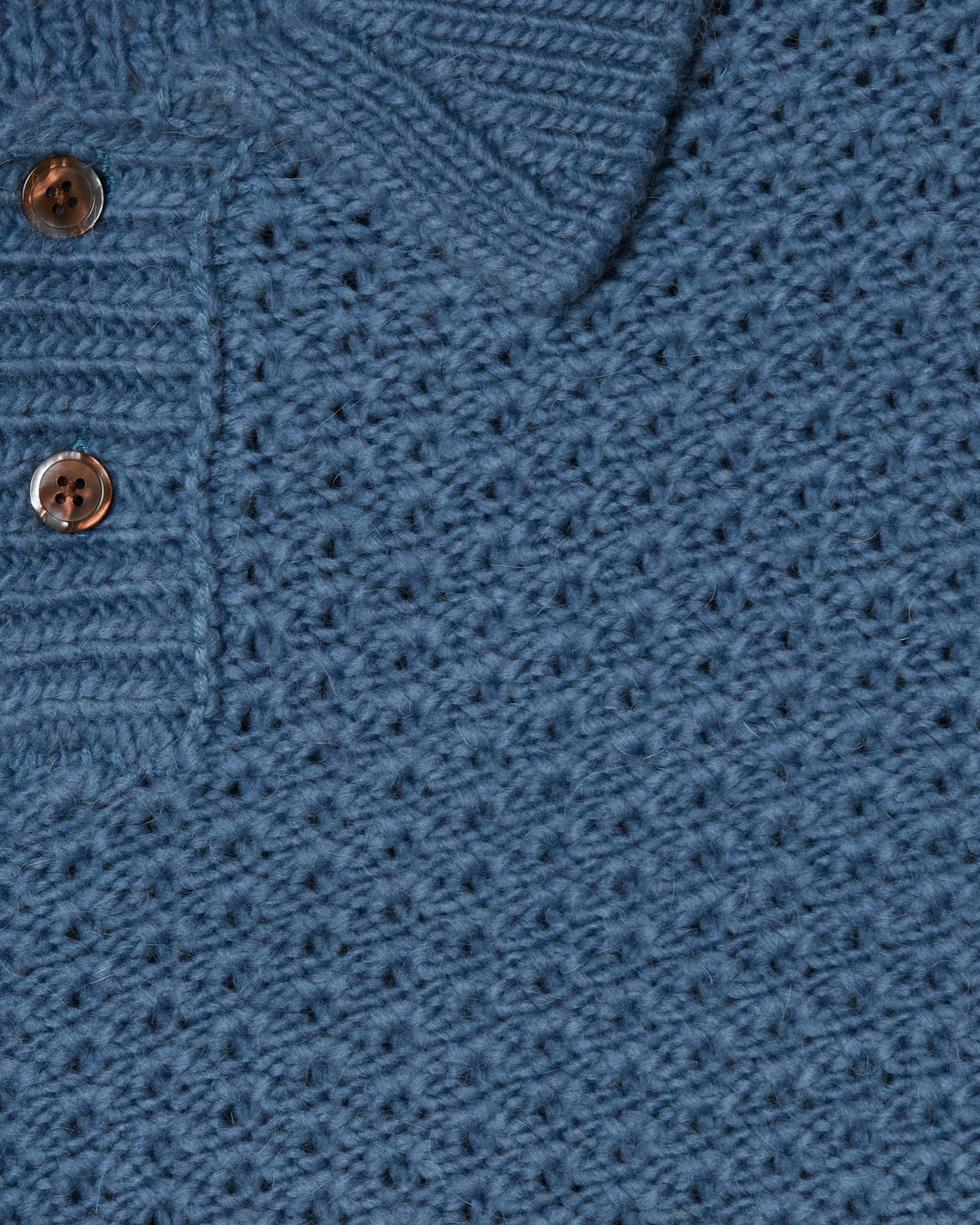 OBEY LORETO POLO SWEATER - CAPTAINS BLUE MULTI