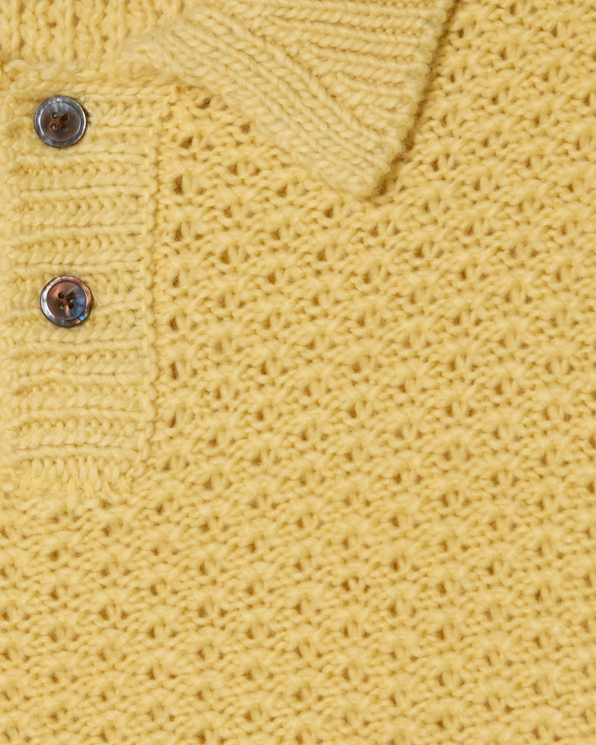 OBEY LORETO POLO SWEATER - STRAW MULTI