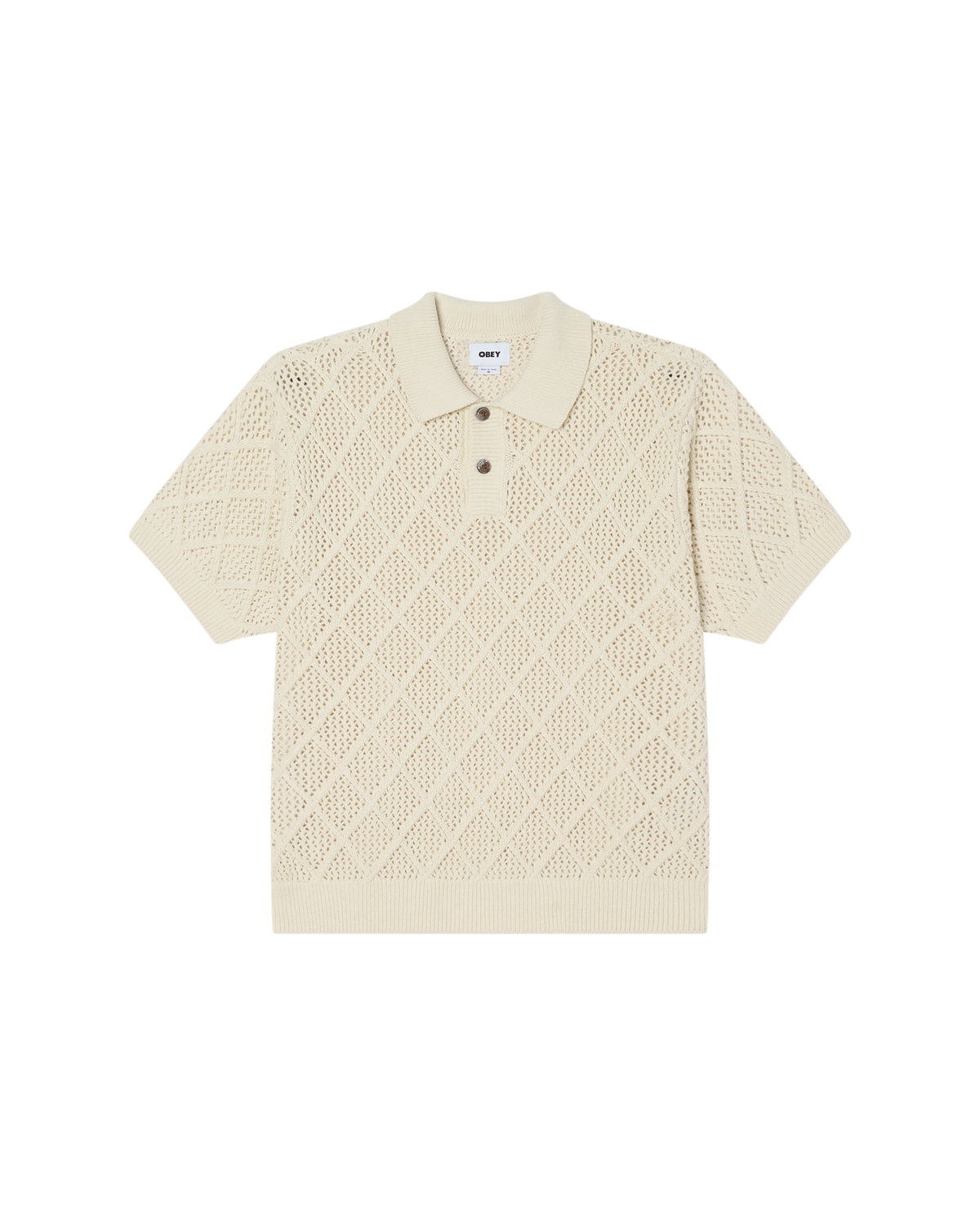 OBEY ERYK POLO SWEATER - BIRCH