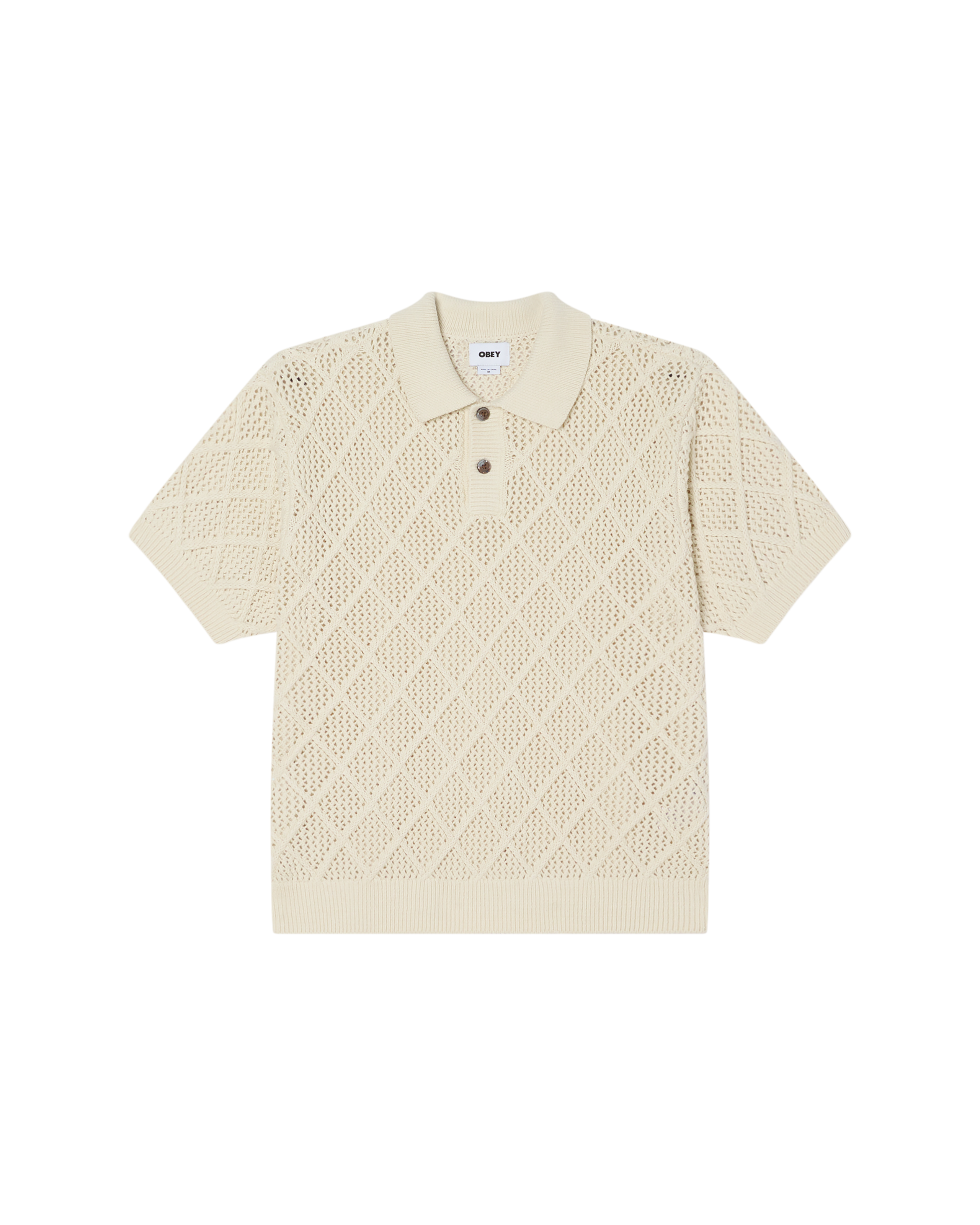 OBEY ERYK POLO SWEATER - BIRCH