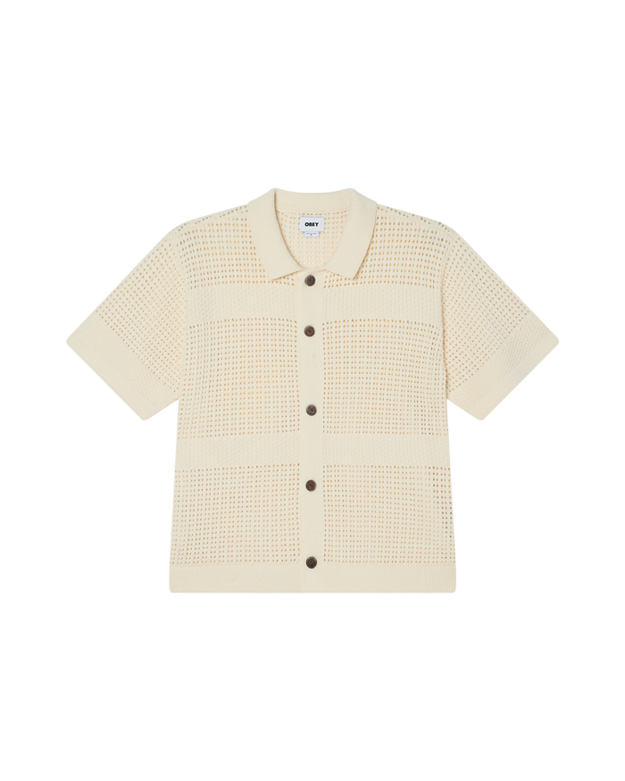 OBEY ZACH SWEATER SHIRT - UNBLEACHED