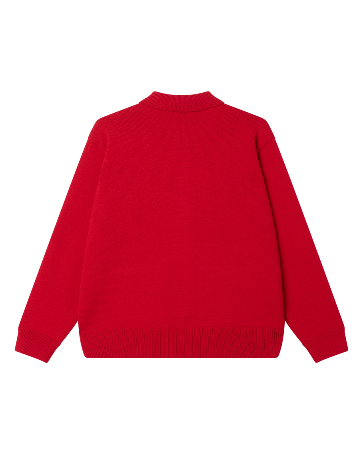 OBEY MATT ZIP UP SWEATER - RED MULTI