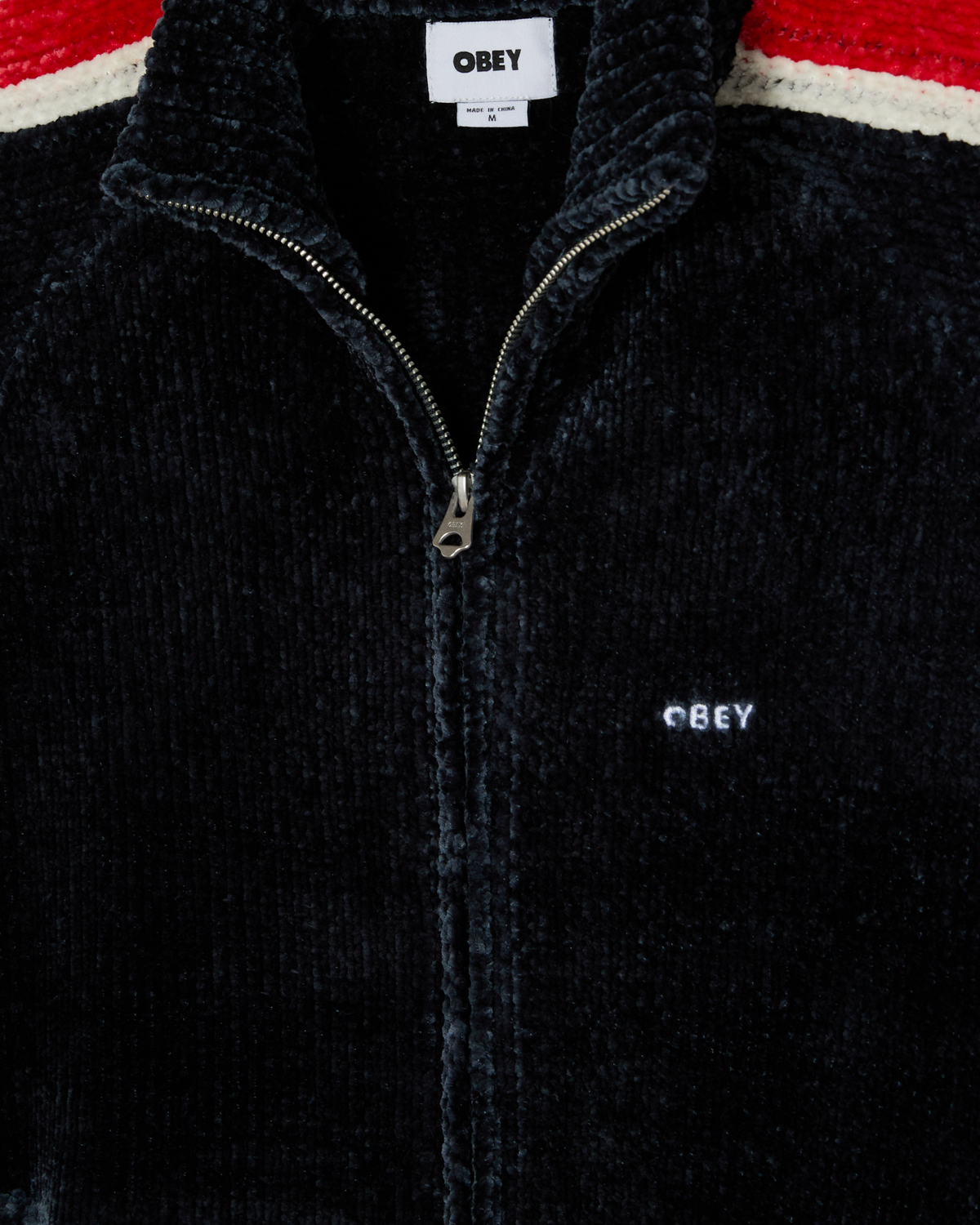 VAREN ZIP UP SWEATER - NAVY MULTI