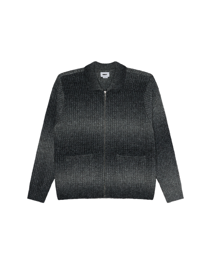 ANTON GRADIENT CARDIGAN - CHARCOAL MULTI