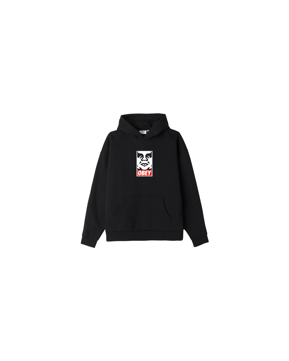 KIDS ICON FACE PULLOVER HOOD - Black