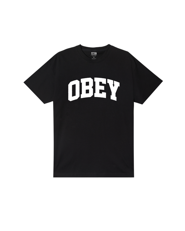 OBEY COLLEGIATE STANDARD T-SHIRT - BLACK