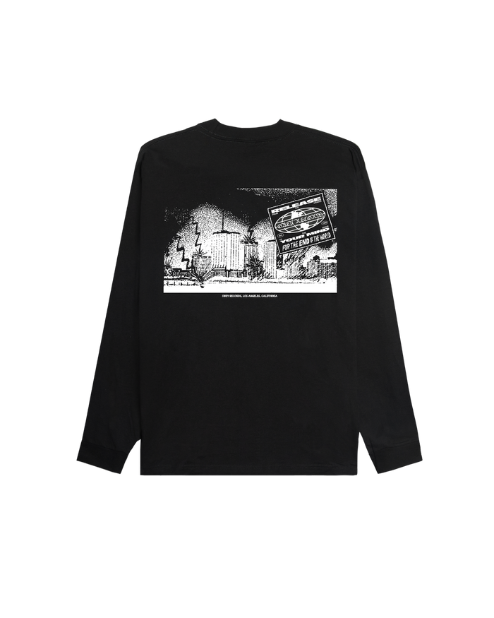 RELEASE YOUR MIND CLASSIC LS T-SHIRT - BLACK