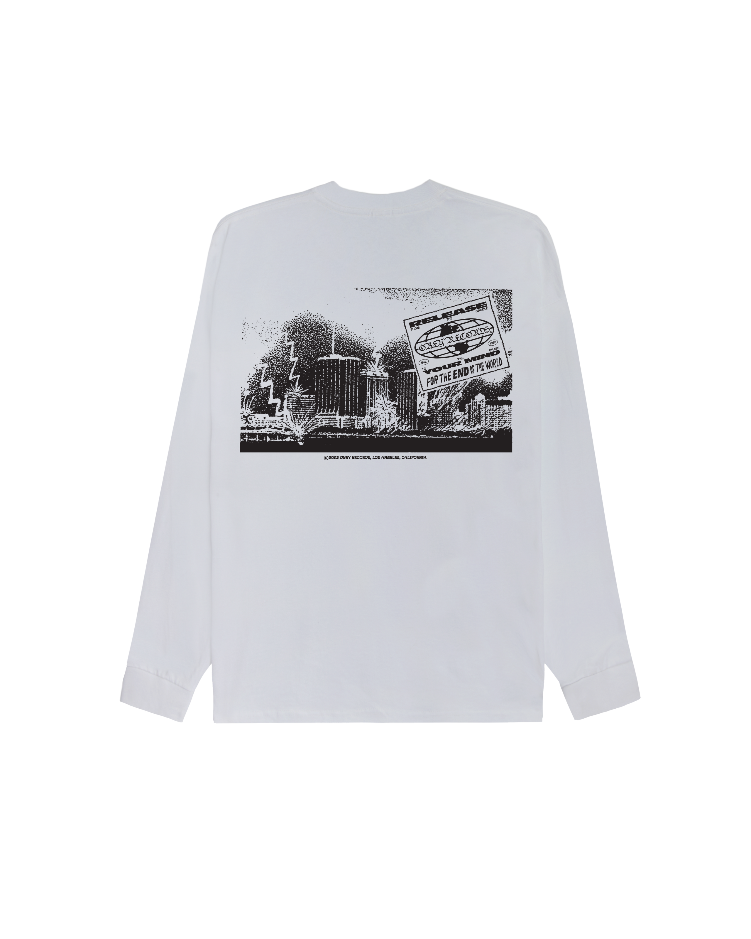 RELEASE YOUR MIND CLASSIC LS T-SHIRT - WHITE