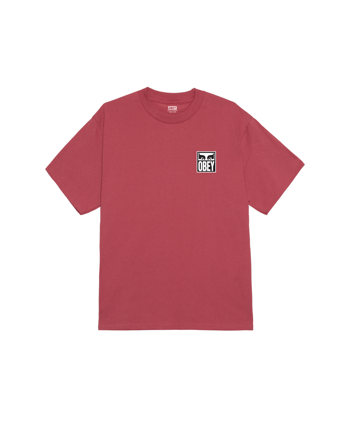 OBEY EYES ICON II CLASSIC T-SHIRT - MINERAL RED