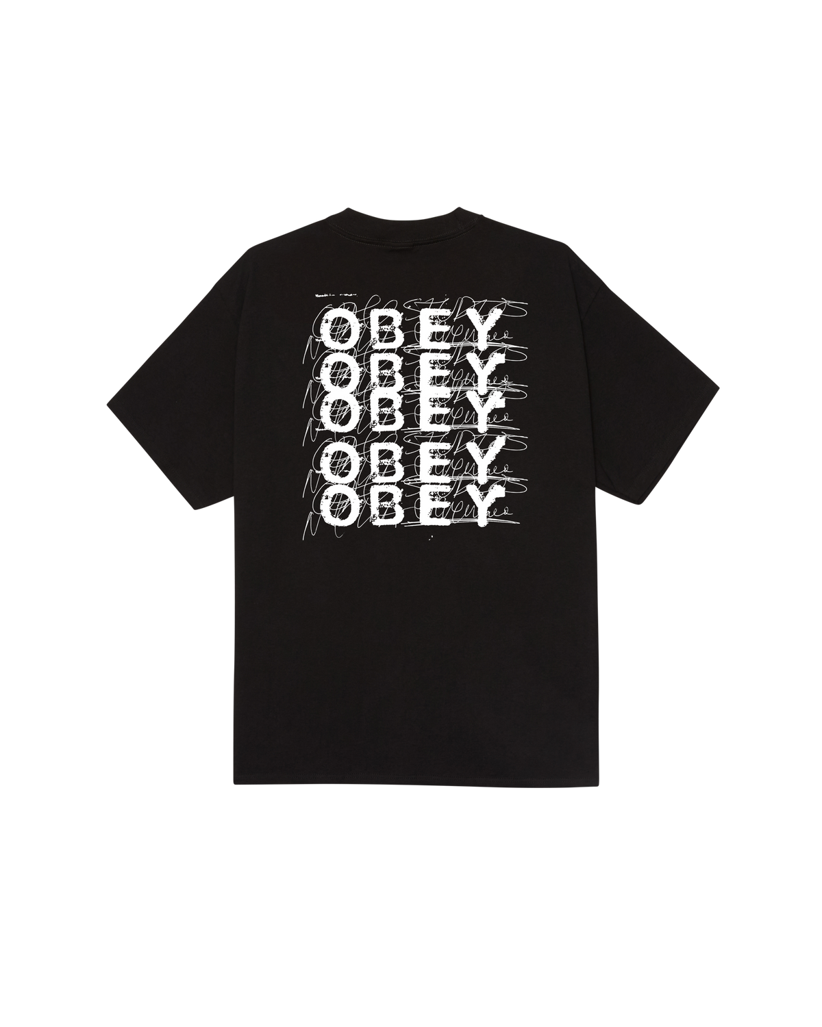 OBEY SCRIBBLE - BLACK