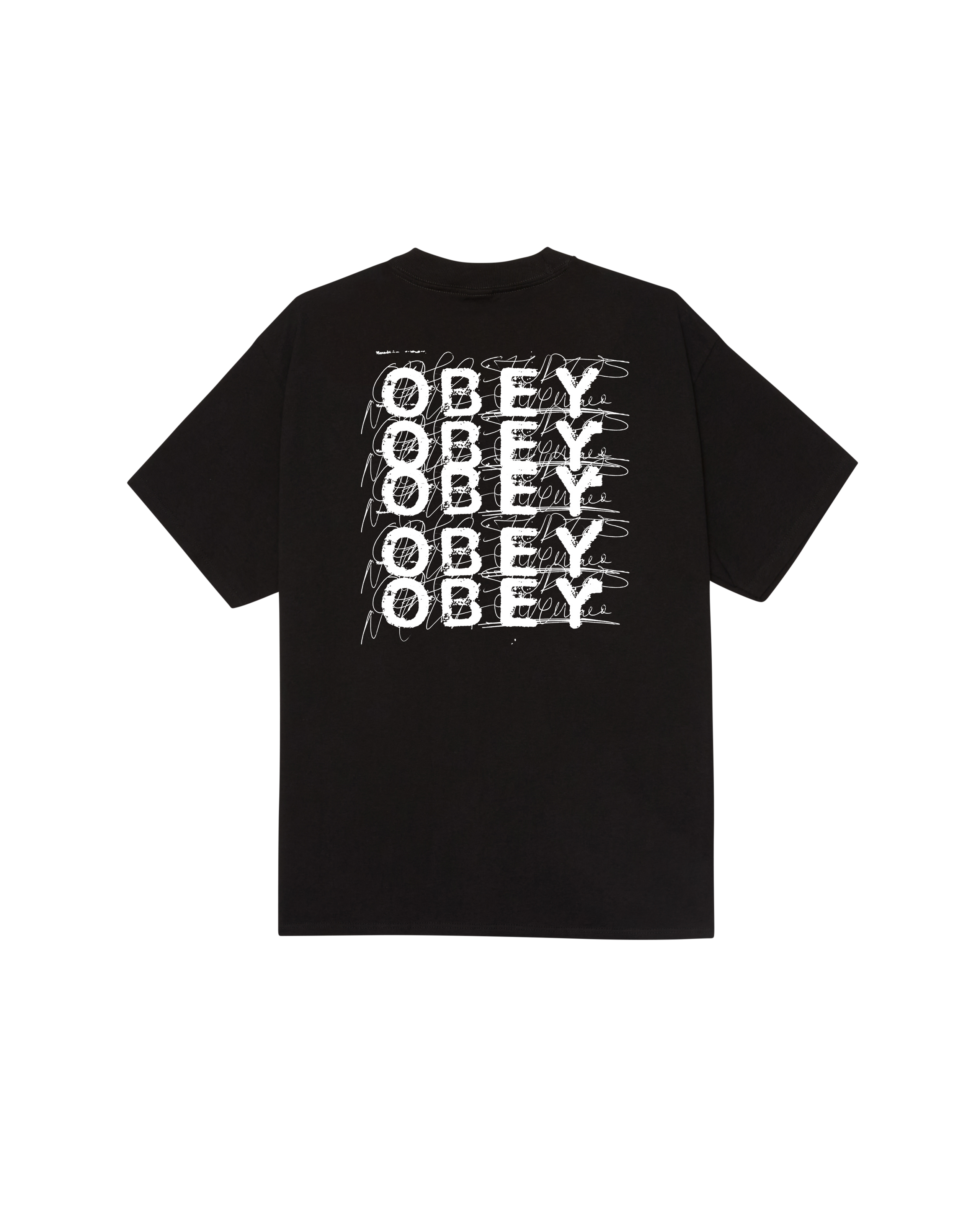OBEY SCRIBBLE - BLACK