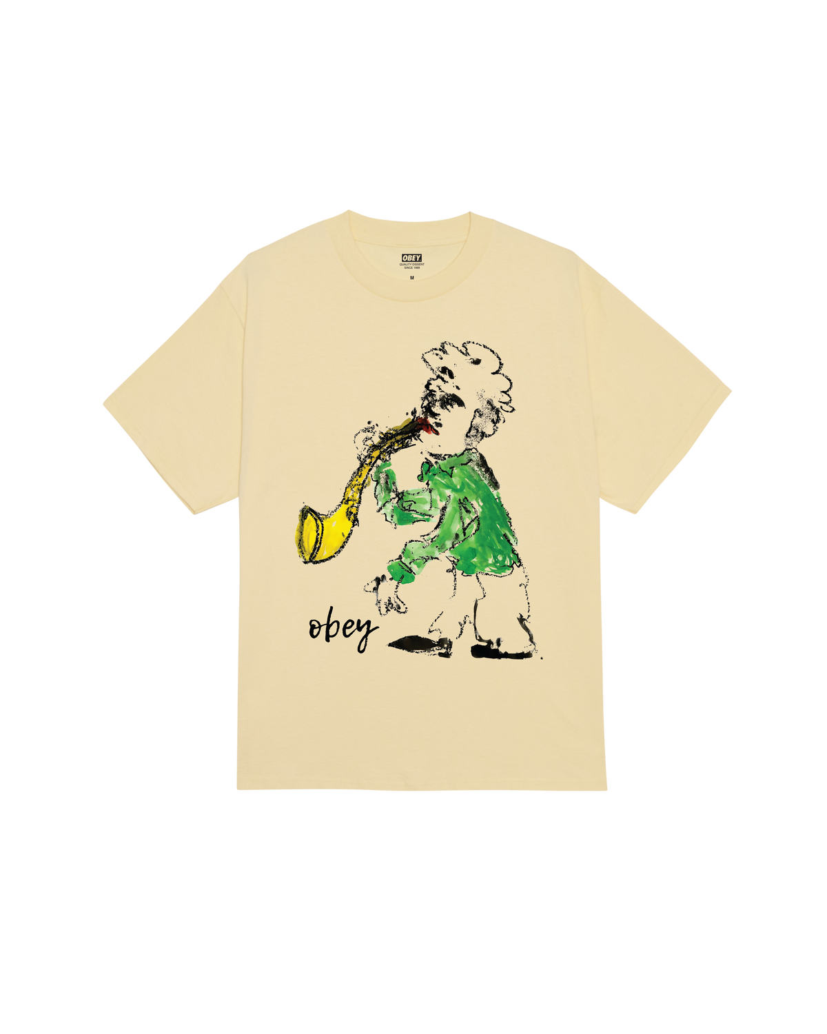 JAZZ PLAYER CLASSIC T-SHIRT - PALE YELLOW