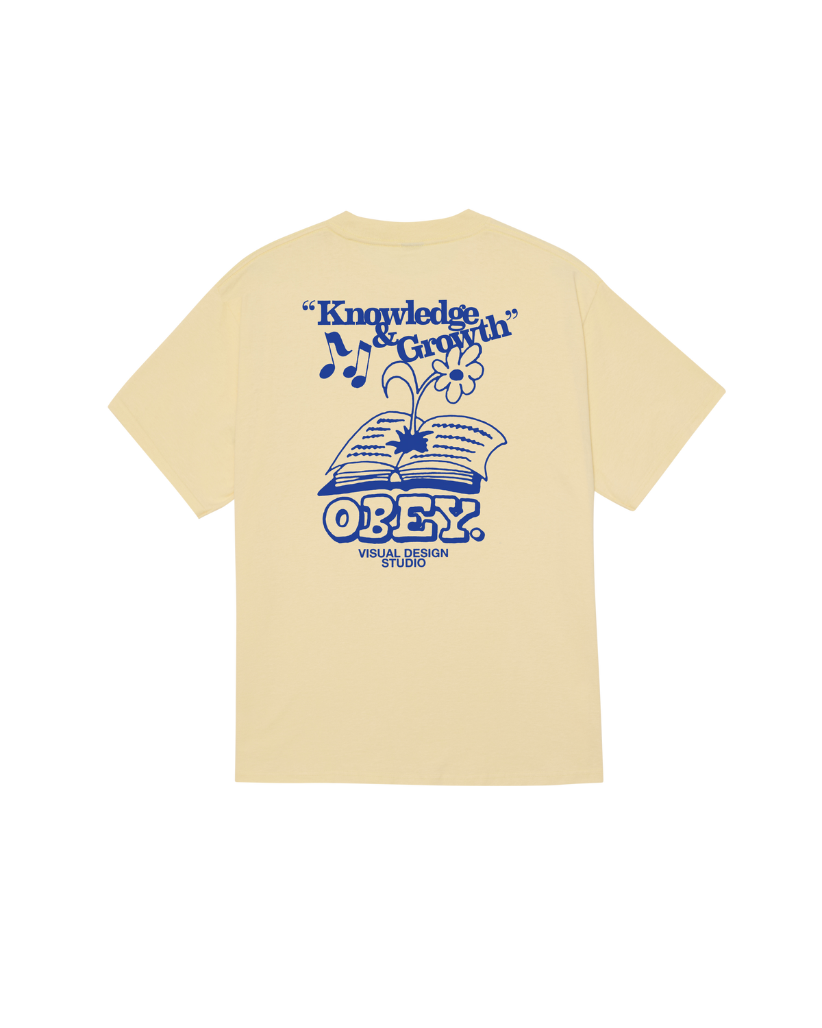 KNOWLEDGE & GROWTH CLASSIC T-SHIRT - PALE YELLOW
