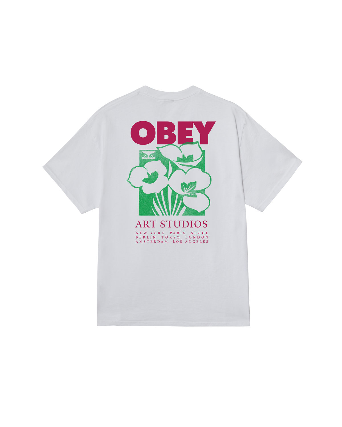 OBEY ART STUDIO FLOWERS - WHITE