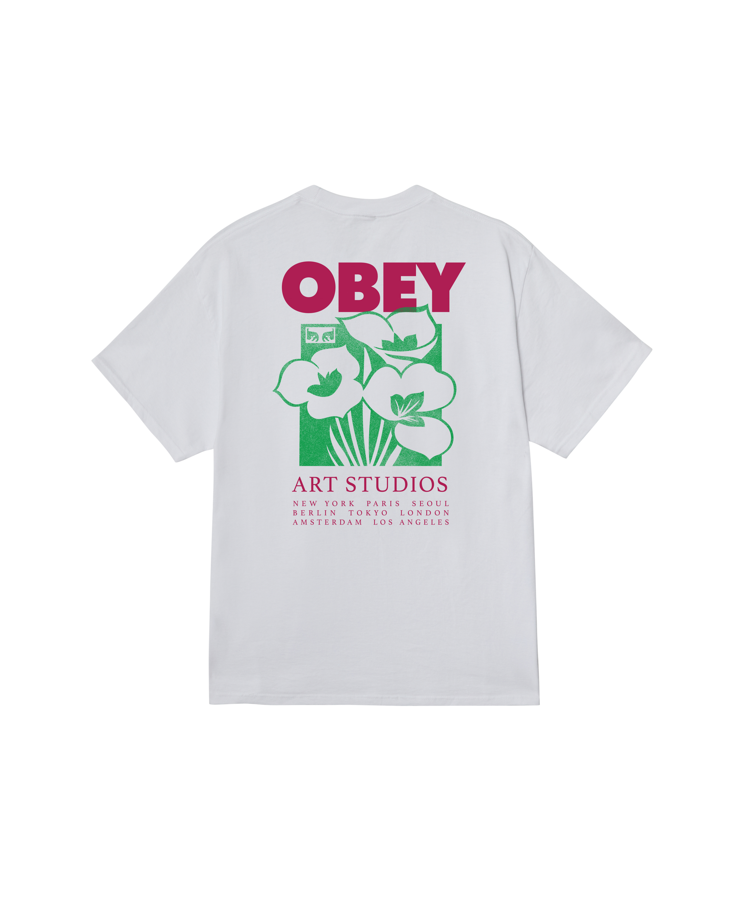 OBEY ART STUDIO FLOWERS - WHITE