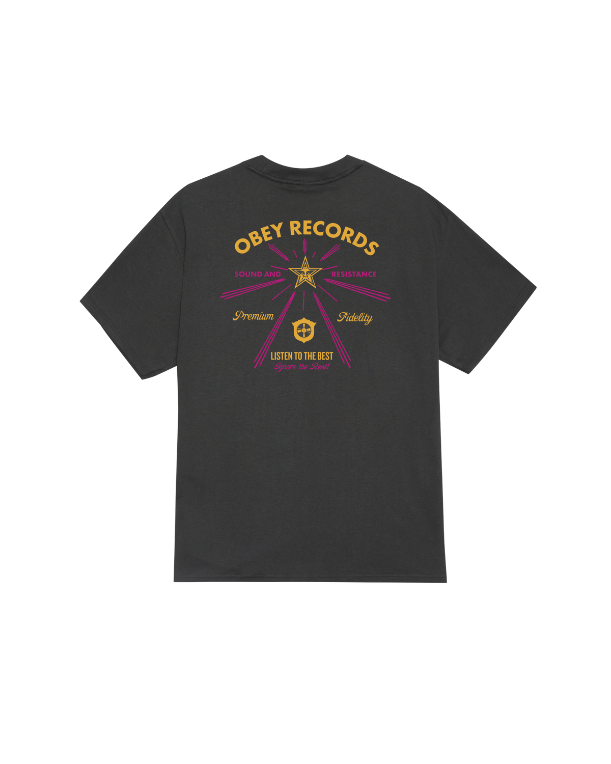 OBEY LISTEN TO THE BEST - VINTAGE BLACK