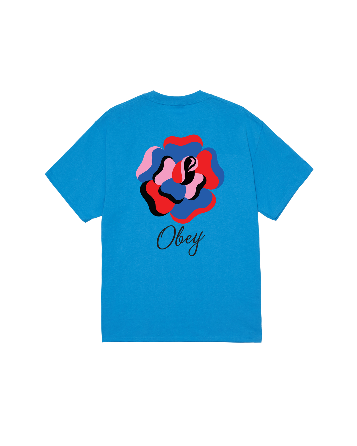 PAPER ROSE CLASSIC T-SHIRT - AZURE BLUE