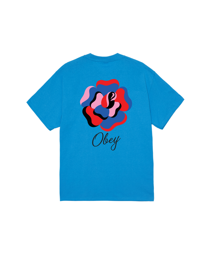 PAPER ROSE CLASSIC T-SHIRT - AZURE BLUE