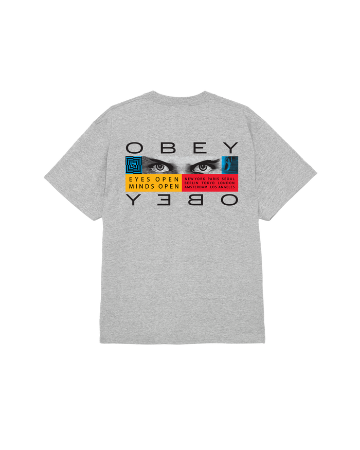 EYES OPEN CLASSIC T-SHIRT - HEATHER GREY