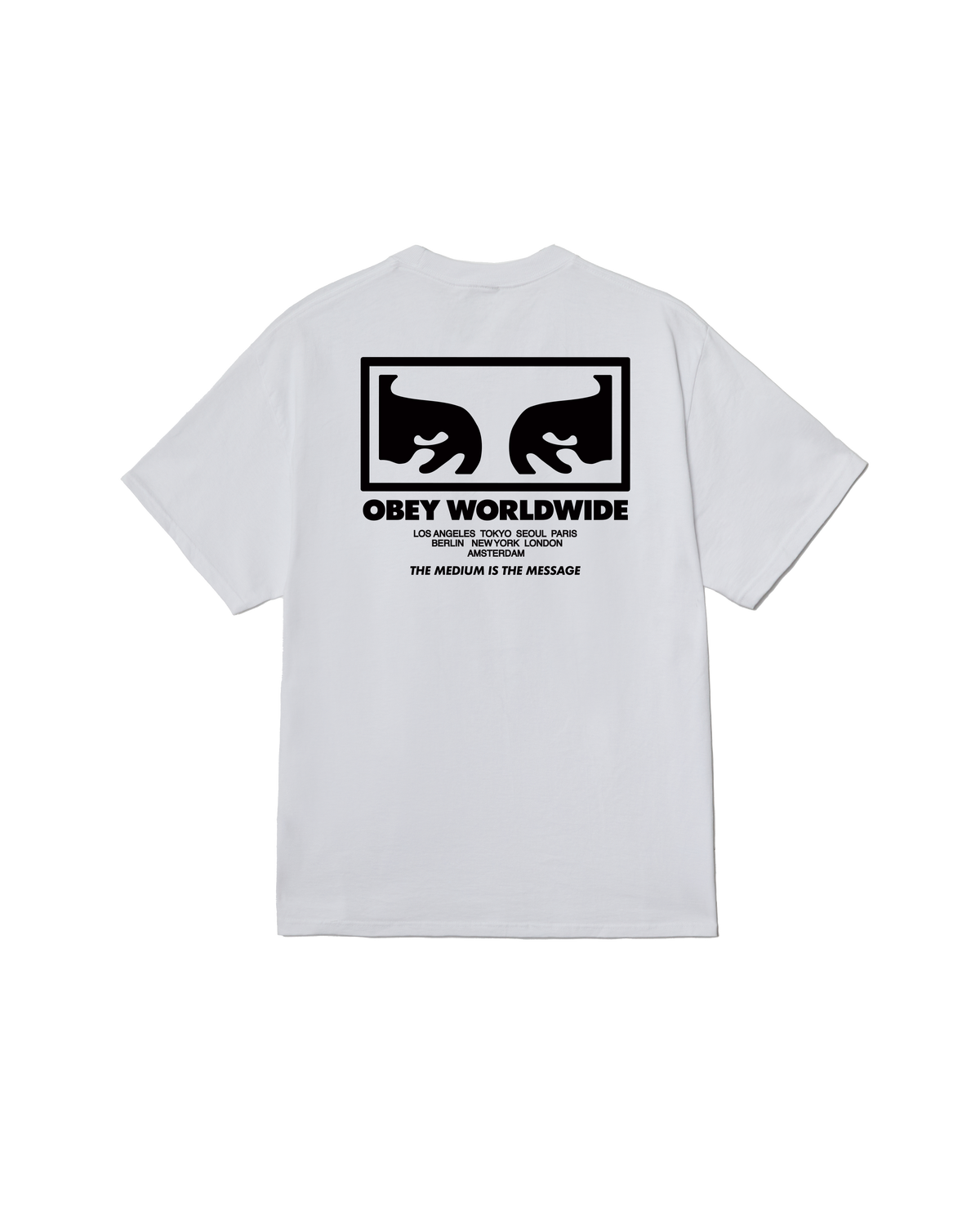 THE MEDIUM IS THE MESSAGE CLASSIC T-SHIRT - WHITE