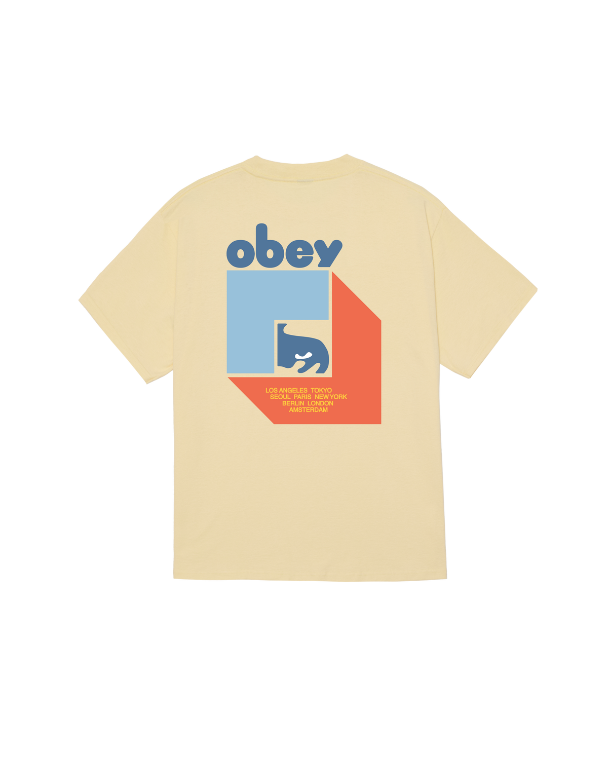 PEEP HOLE CLASSIC T-SHIRT - PALE YELLOW