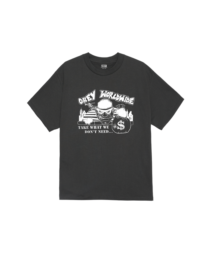 TAKE CLASSIC T-SHIRT - VINTAGE BLACK