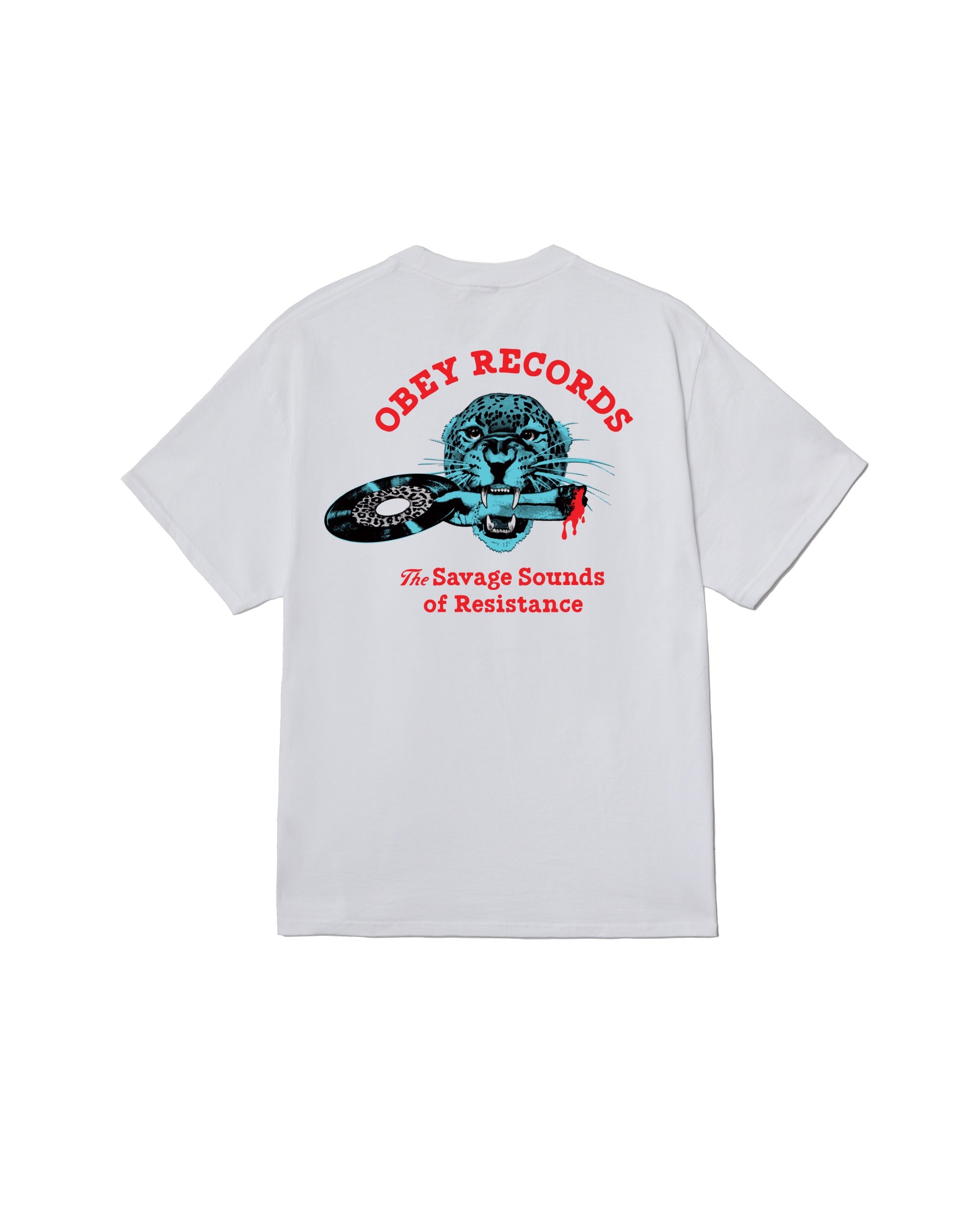 SAVAGE SOUNDS LEOPARD CLASSIC T-SHIRT - WHITE