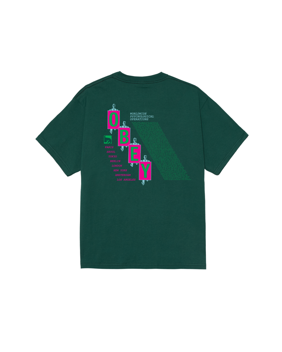 PSY-OPS MANIFESTO CLASSIC T-SHIRT - RAINFOREST