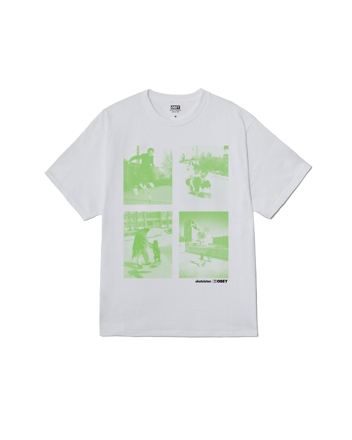 SKATEISTAN/CHILD PHOTO CLASSIC T-SHIRT - WHITE