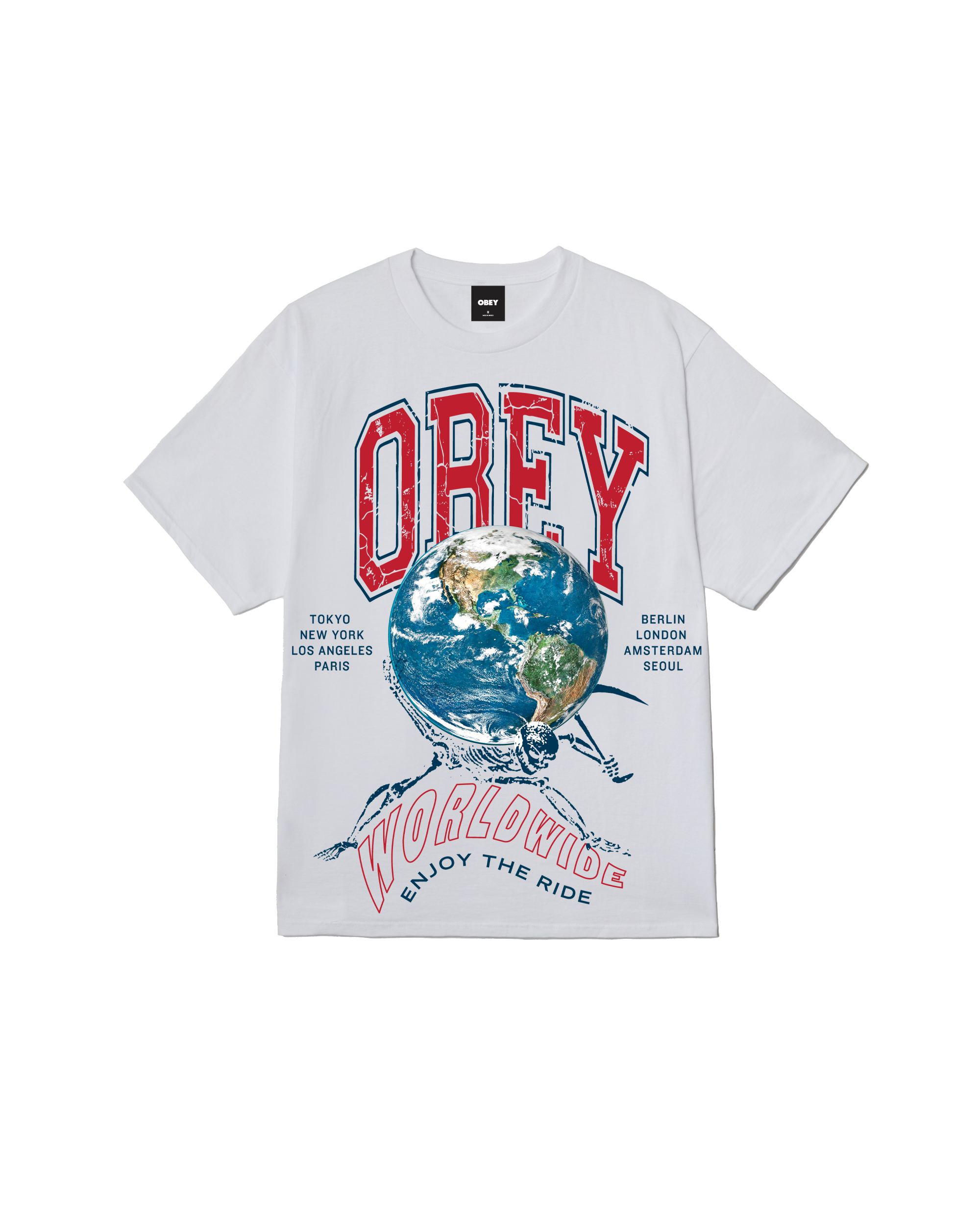 ENJOY THE RIDE CLASSIC T-SHIRT - WHITE